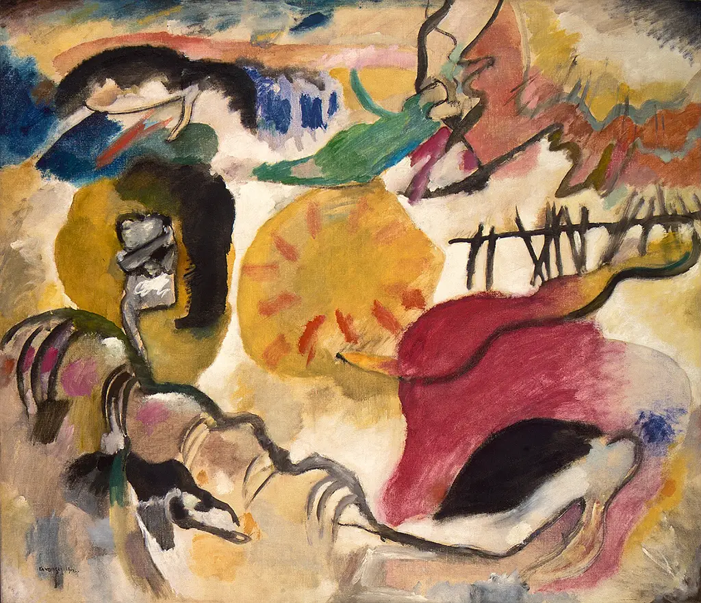 Improvisation 27 (Garden of Love II) in Detail Wassily Kandinsky